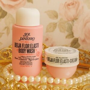 🌸 Sol de Janeiro Beija Flor Elasti-Cream and Body Wash Set - Travel Size